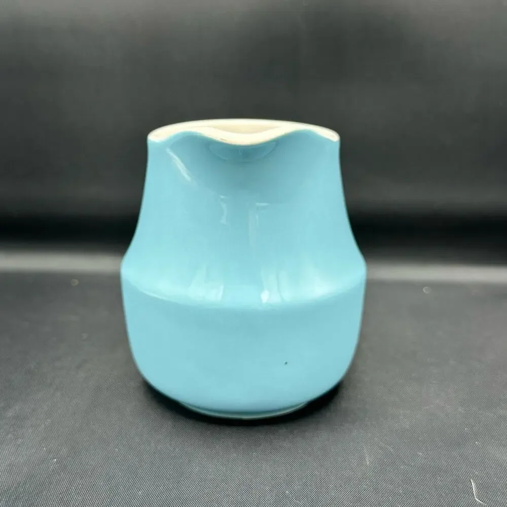Vintage Creamer Mikasa Cera-Stone Blue Gigi Pattern Made in Japan